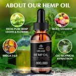 Organic Hemp Oil 3-Pack - 800,000 Strength - USA Grown
