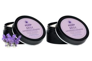 Hemp Intensive Cream | Essential Oils | Vegan | 1.7oz (Lavender, 2 Pack)