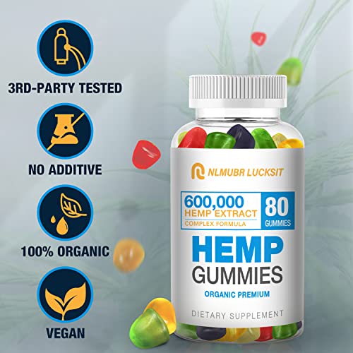 USA Made Natural Hemp Gummies - Extra Strength CBD