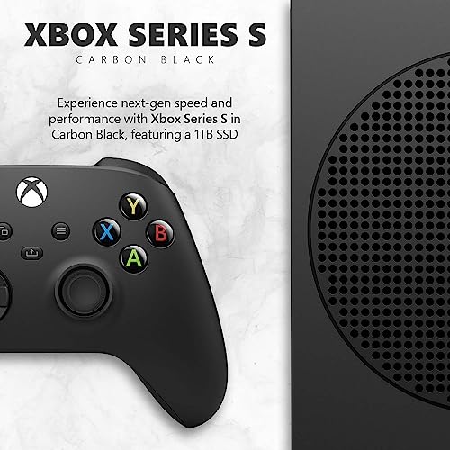 Xbox Series S Carbon Black Gaming Console - High Performance