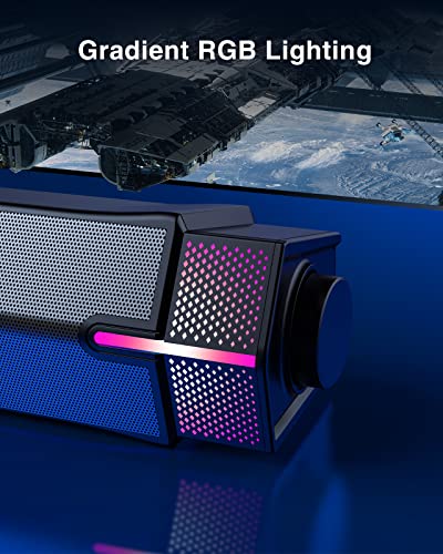 Wireless Bluetooth PC Speakers with LED Lighting
