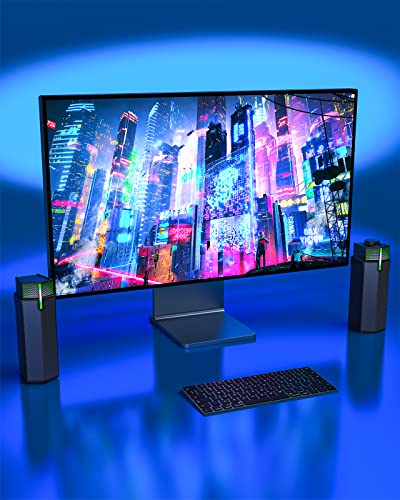 Wireless Bluetooth PC Speakers with LED Lighting