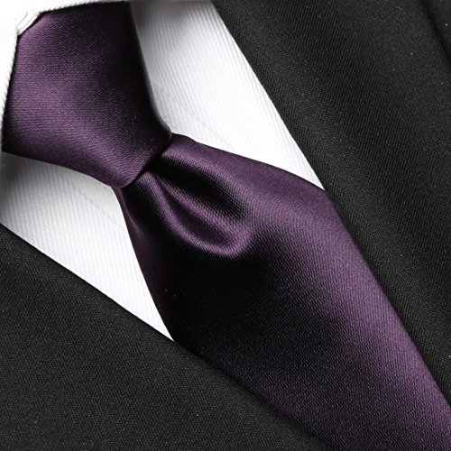 Plum Purple Silk Tie 