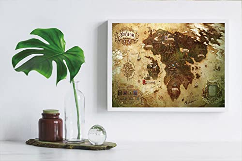 Final Fantasy XIV A Realm Reborn Map Poster
