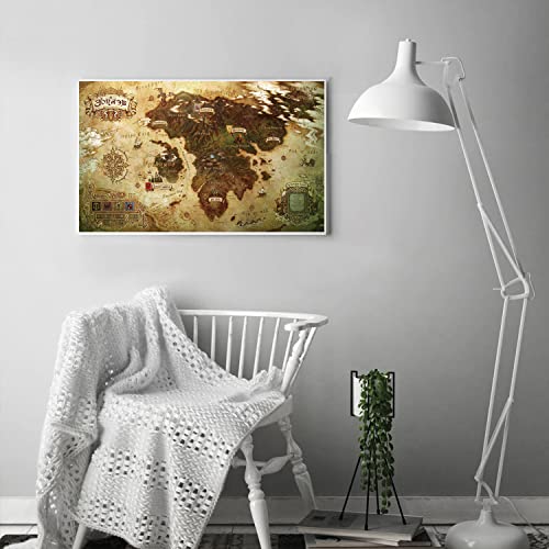 Final Fantasy XIV A Realm Reborn Map Poster
