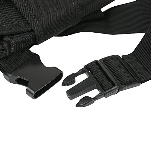 Black Tactical Leg Holster for Pistols, Adjustable