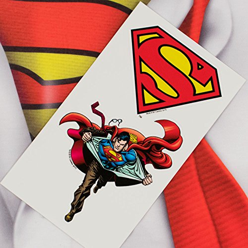 Superman Costume Shirt Set with Stickers 