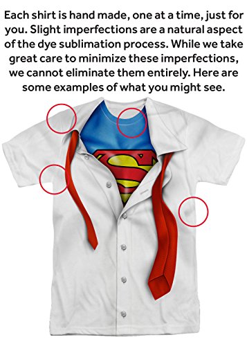Superman Costume Shirt Set with Stickers 