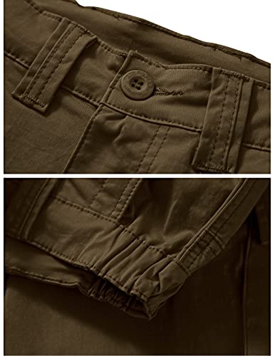 Brown Cargo Combat Pants 