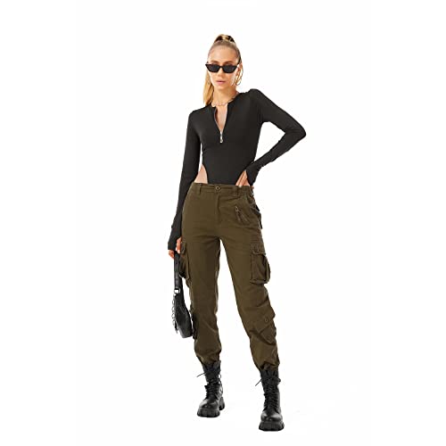 Brown Cargo Combat Pants 