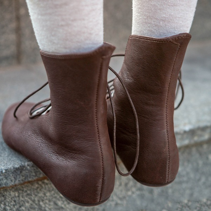 Lace Up Slipper Boots, Elves