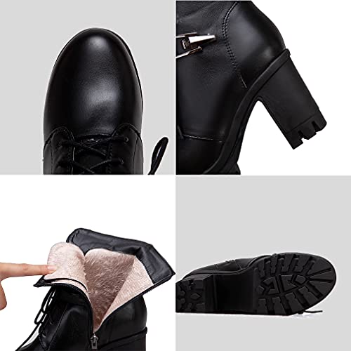 Lace-Up Chunky Platform Ankle Boots