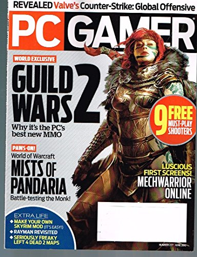 June 2012 PC GAMER Magazine with GUILD WARS 2