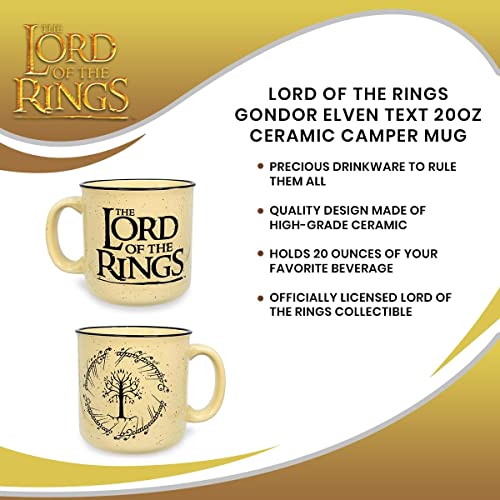 Lord of the Rings Gondor Elven Script Ceramic Mug