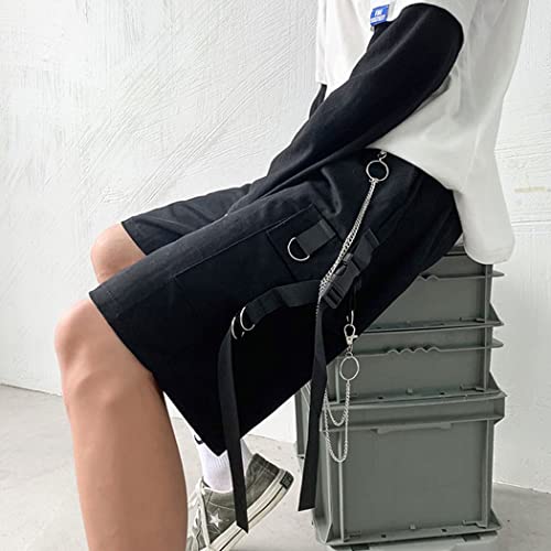 Kisswow Chain Cargo Shorts Y2k Techwear Gothic