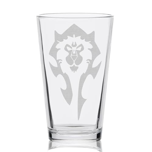 Warcraft Engraved Pint Glass | Gamer Gift Idea
