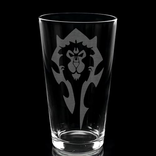 Warcraft Engraved Pint Glass | Gamer Gift Idea