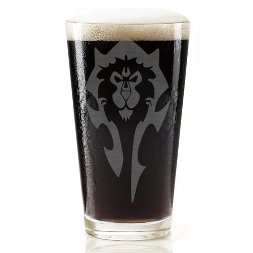 Warcraft Engraved Pint Glass | Gamer Gift Idea