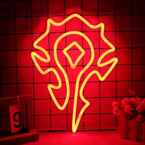 Horde Logo Neon Sign for World Warcraft Fans