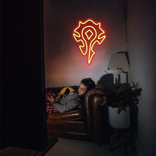 Horde Logo Neon Sign for World Warcraft Fans