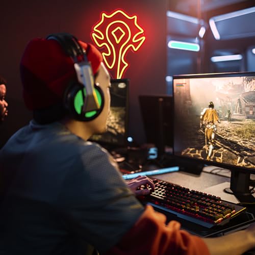 Horde Logo Neon Sign for World Warcraft Fans