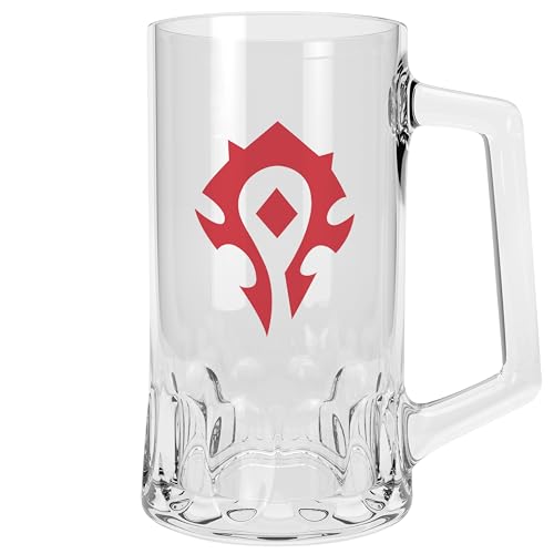 World of Warcraft Horde Tankard Drinking Glass 17oz