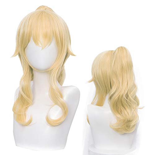 Blonde Princess Jean Cosplay Wig with Elf Ears