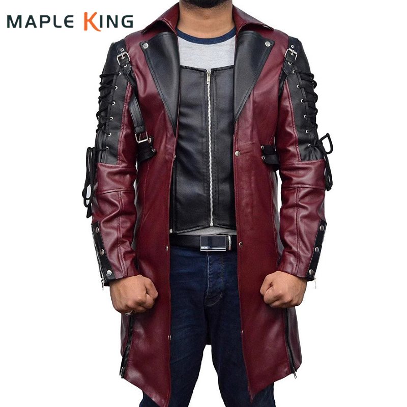 Steampunk Leather Trench Coat for Men and Women