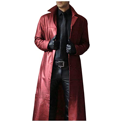 Men's Vintage Gothic Steampunk Trench Coat - PARREN