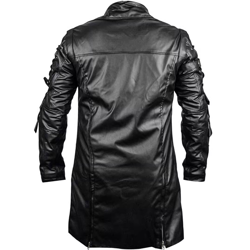 Steampunk Leather Trench Coat for Men and Women
