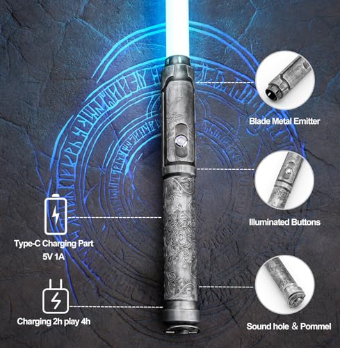 Premium RGB Light Saber with 32" Blade