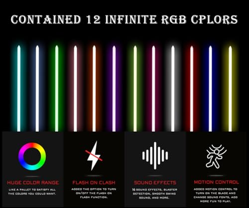 Premium RGB Light Saber with 32" Blade