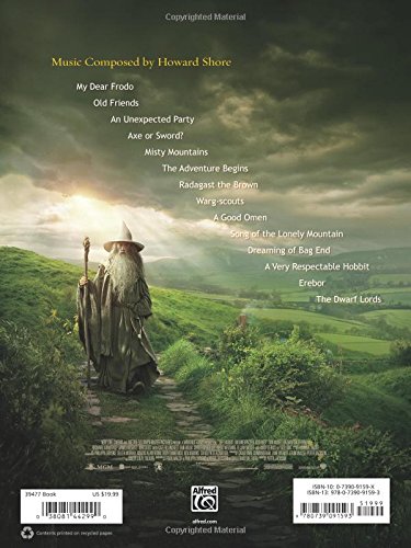 The Hobbit: Sheet Music Selections from Original Soundtrack