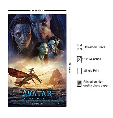 XIHOO Avatar 2 Movie Poster 16x24, Unframed