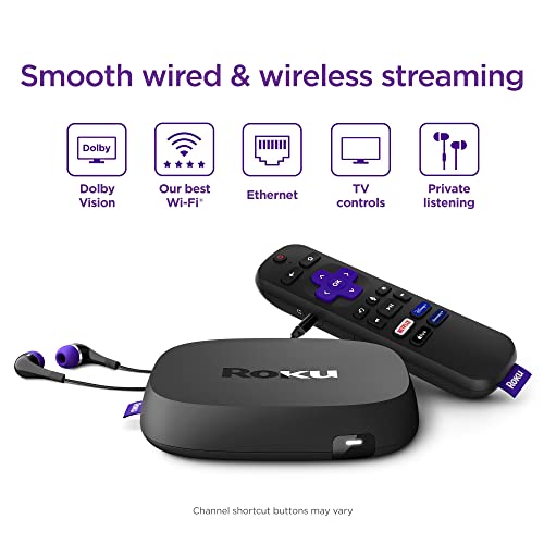 2023 Roku Ultra LT Quad-Core Streaming Player with Accessories