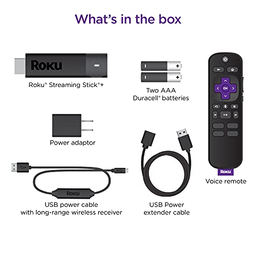 Roku Streaming Stick+ with Voice Remote - HD/4K/HDR