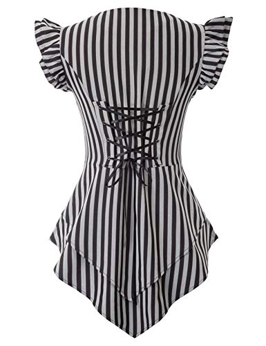 Scarlet Darkness Gothic Steampunk High Low Waistcoat Jacket