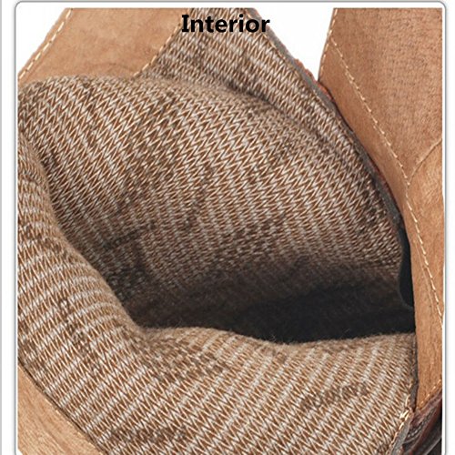 Lorie & Knight Black Leather Military Punk Boots