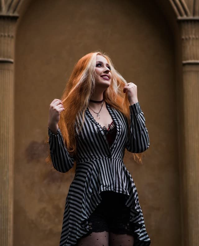 Scarlet Darkness Gothic Steampunk High Low Waistcoat Jacket