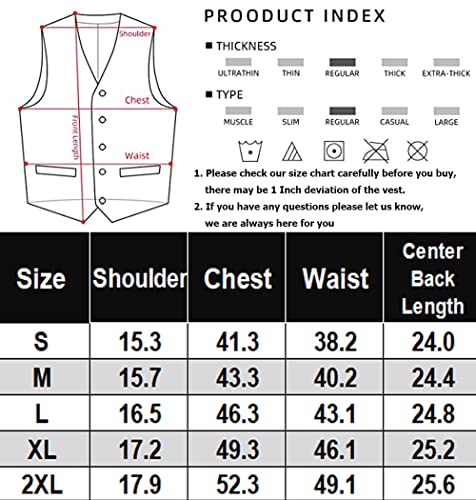 COOFANDY Men's Layered Leather Waistcoat for Fantasy Wear