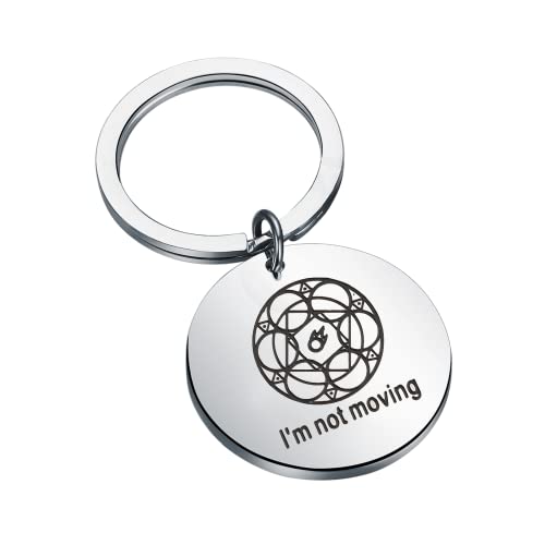 FF14 Black Mage Ley Lines Keychain for Gamers