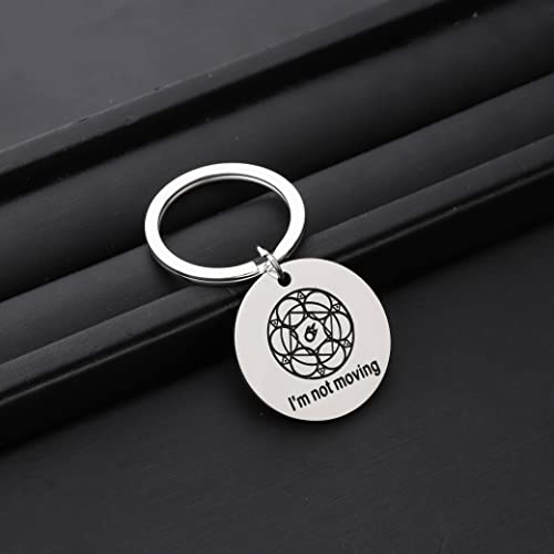 FF14 Black Mage Ley Lines Keychain for Gamers