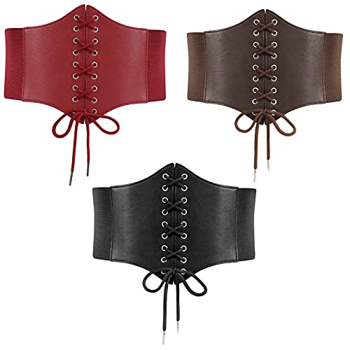 Women's Lace-Up Corset Waist Belt for Dress