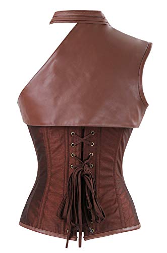 Steampunk Gothic Steel Boned Zipper Corset for Women