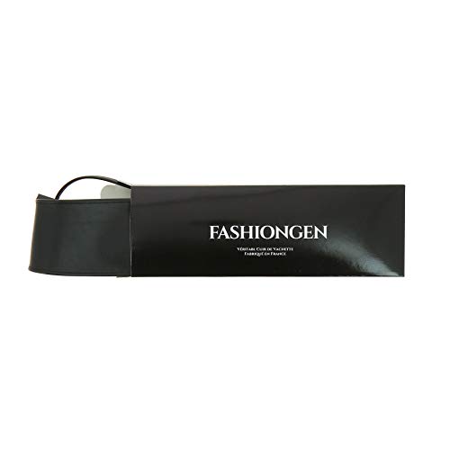 Italian leather Obi belt in black, S-M size