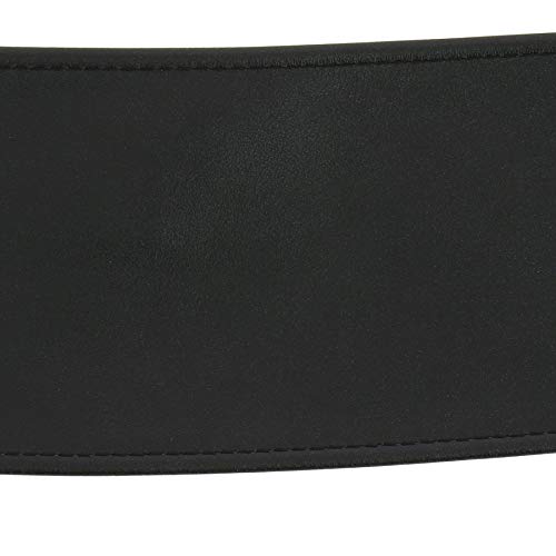Italian leather Obi belt in black, S-M size