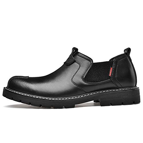 Black Leather Oxfords Men's Shoes
