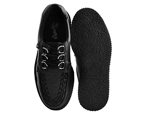 Black Faux Leather Creeper Shoes - Unisex Size