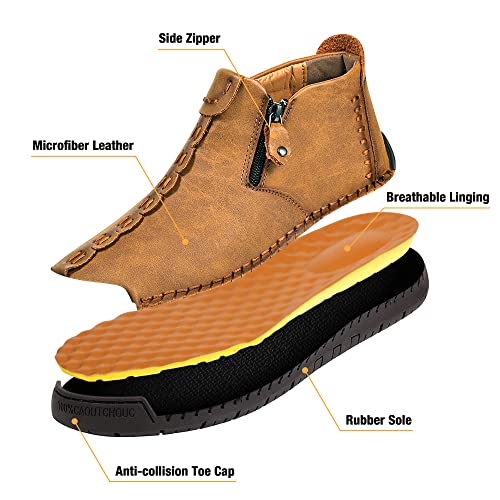 Medieval Leather Boots for Men - Casual Slip-Ons