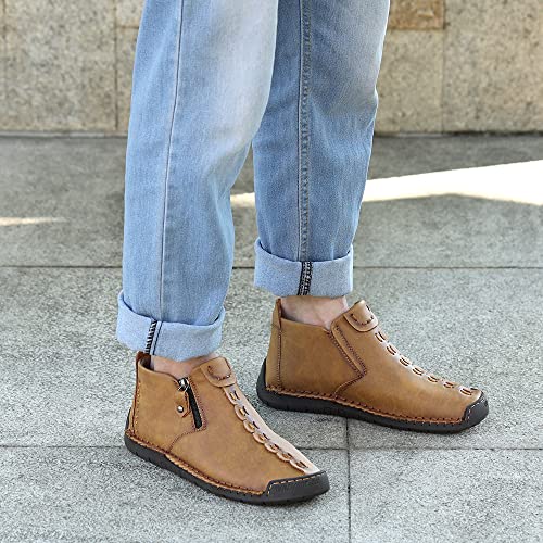 Medieval Leather Boots for Men - Casual Slip-Ons